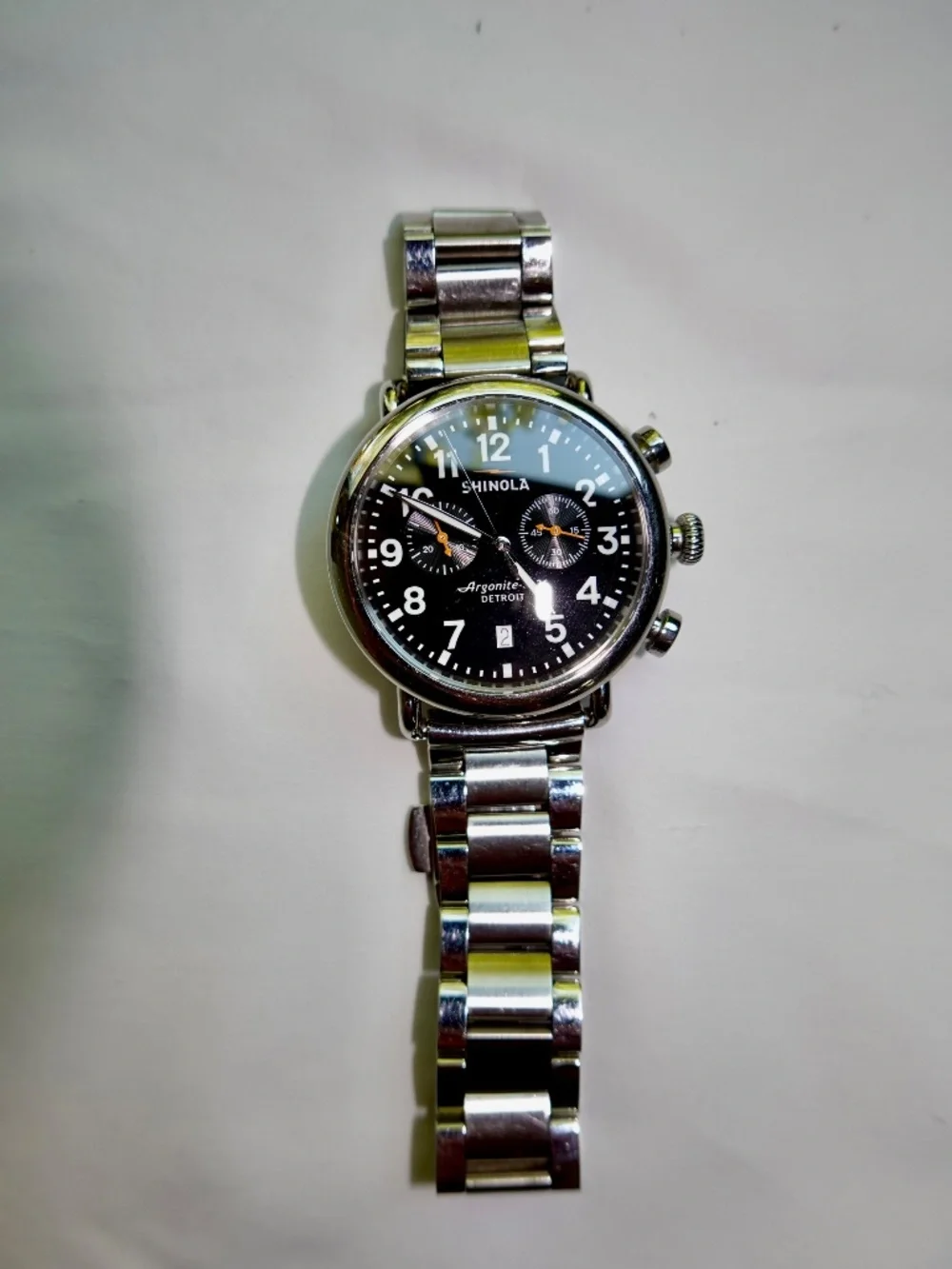 Shinola Runwell Chonograph Watch 41mm Stainless Steel